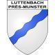 Pegatinas escudo de armas de Luttenbach-près-Munster adhesivo de la etiqueta engomada