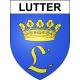 Pegatinas escudo de armas de Lutter adhesivo de la etiqueta engomada