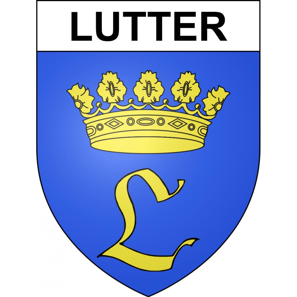 Lutter 68 ville sticker blason écusson autocollant adhésif