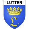 Lutter Sticker wappen, gelsenkirchen, augsburg, klebender aufkleber