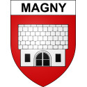 Magny Sticker wappen, gelsenkirchen, augsburg, klebender aufkleber