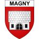 Pegatinas escudo de armas de Magny adhesivo de la etiqueta engomada