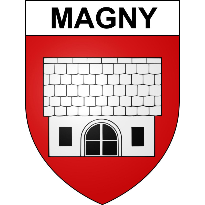 Magny Sticker wappen, gelsenkirchen, augsburg, klebender aufkleber