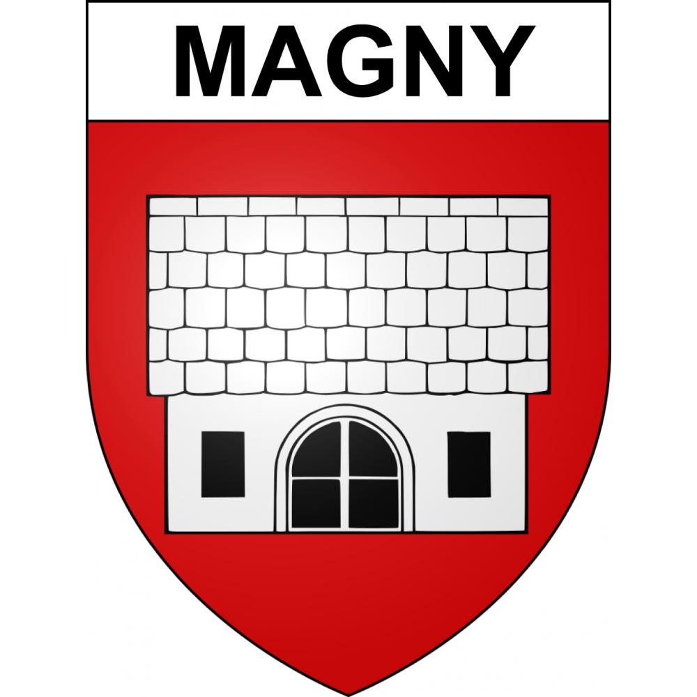 Pegatinas escudo de armas de Magny adhesivo de la etiqueta engomada