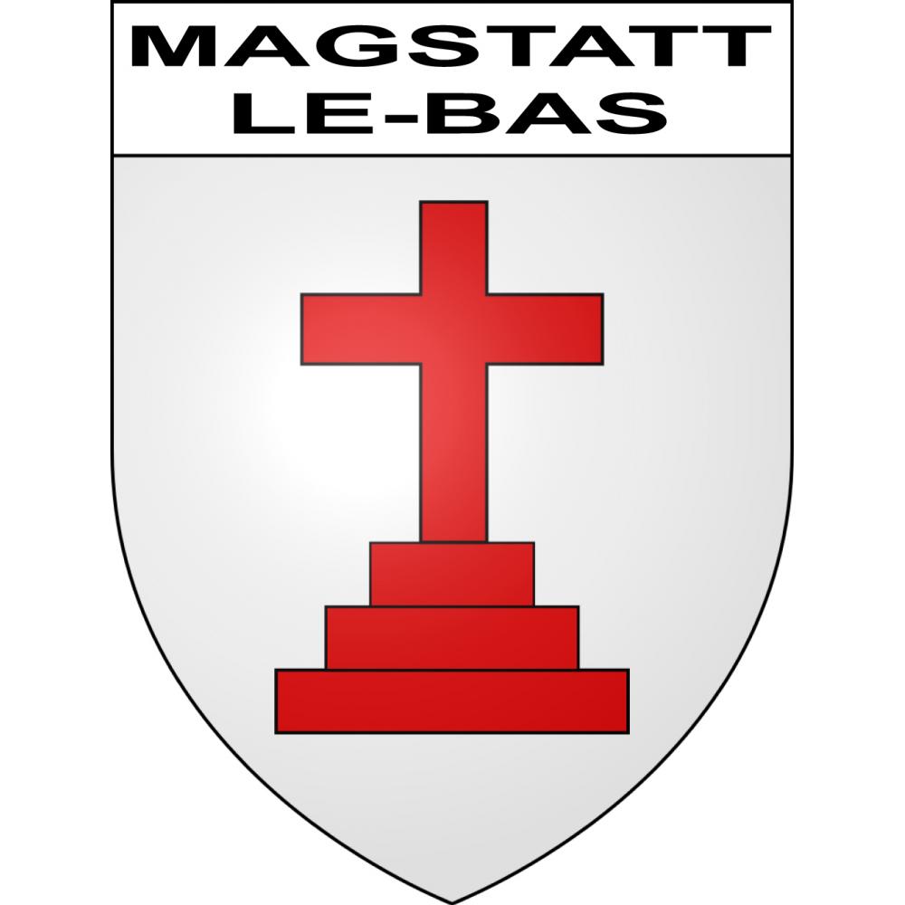 Magstatt-le-Bas Sticker wappen, gelsenkirchen, augsburg, klebender aufkleber