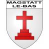 Pegatinas escudo de armas de Magstatt-le-Bas adhesivo de la etiqueta engomada