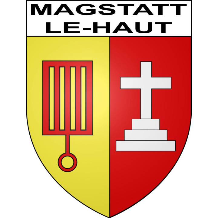Pegatinas escudo de armas de Magstatt-le-Haut adhesivo de la etiqueta engomada