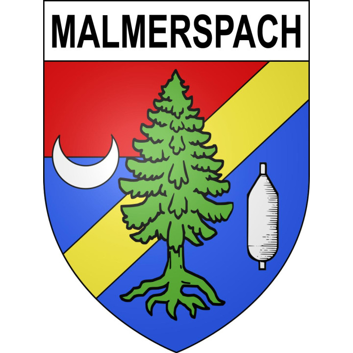 Malmerspach 68 ville sticker blason écusson autocollant adhésif