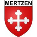 Pegatinas escudo de armas de Mertzen adhesivo de la etiqueta engomada