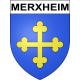 Merxheim 68 ville sticker blason écusson autocollant adhésif
