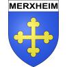 Pegatinas escudo de armas de Merxheim adhesivo de la etiqueta engomada