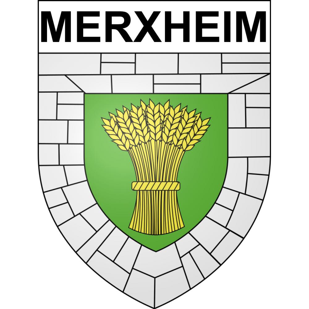 Pegatinas escudo de armas de Metzeral adhesivo de la etiqueta engomada