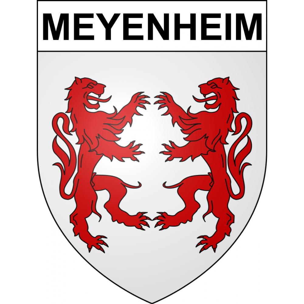 Pegatinas escudo de armas de Meyenheim adhesivo de la etiqueta engomada