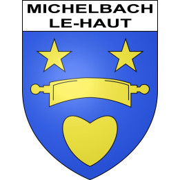 Michelbach-le-Haut Sticker wappen, gelsenkirchen, augsburg, klebender aufkleber