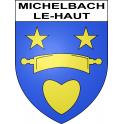 Michelbach-le-Haut Sticker wappen, gelsenkirchen, augsburg, klebender aufkleber