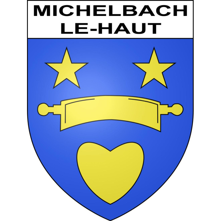 Michelbach-le-Haut 68 ville sticker blason écusson autocollant adhésif