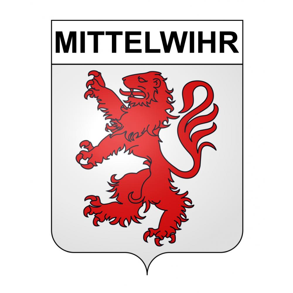 Stickers coat of arms Mittelwihr adhesive sticker