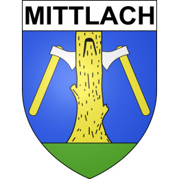 Mittlach Sticker wappen, gelsenkirchen, augsburg, klebender aufkleber