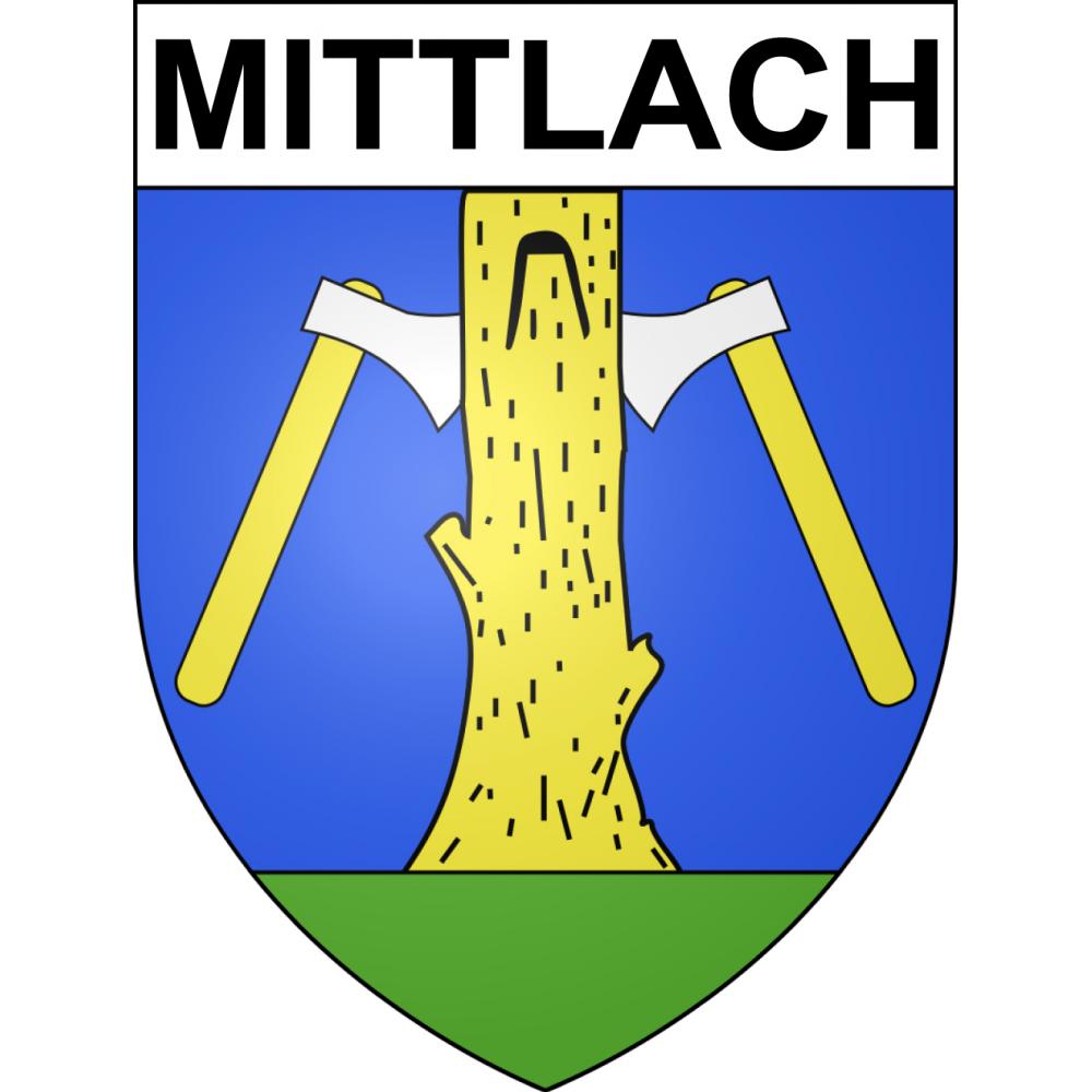 Pegatinas escudo de armas de Mittlach adhesivo de la etiqueta engomada