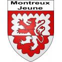 Pegatinas escudo de armas de Montreux-Jeune adhesivo de la etiqueta engomada