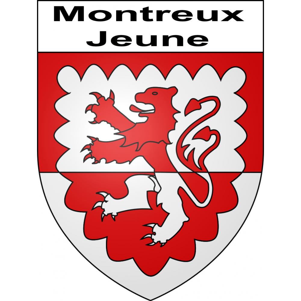 Montreux-Jeune 68 ville sticker blason écusson autocollant adhésif