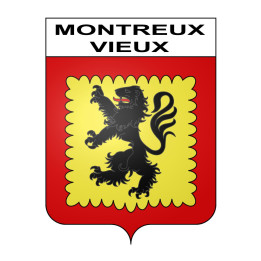 Montreux-Vieux Sticker wappen, gelsenkirchen, augsburg, klebender aufkleber