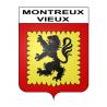 Montreux-Vieux 68 ville sticker blason écusson autocollant adhésif