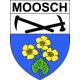 Moosch 68 ville sticker blason écusson autocollant adhésif