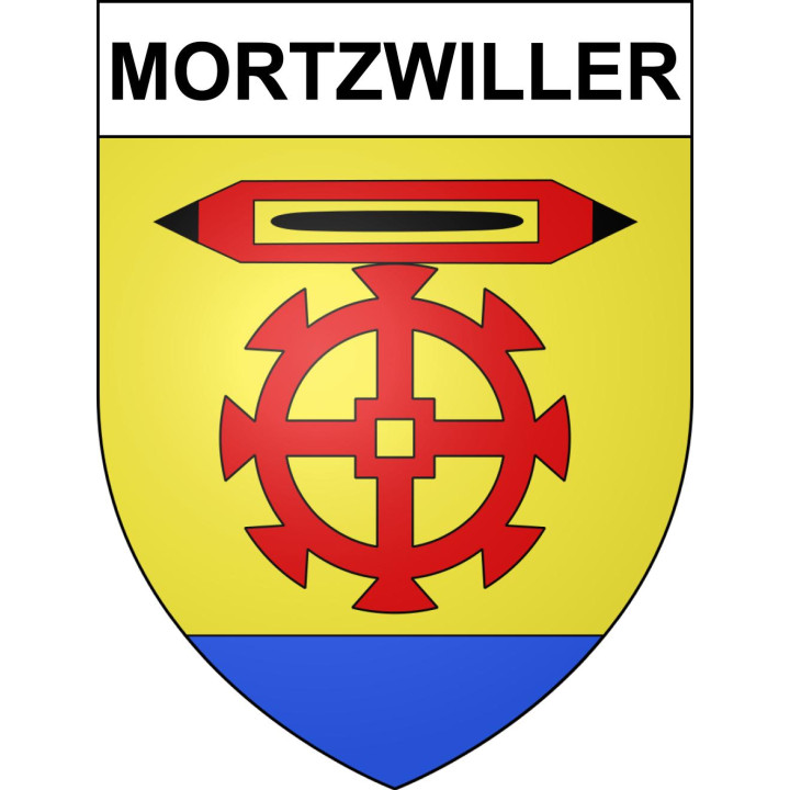Mortzwiller 68 ville sticker blason écusson autocollant adhésif
