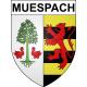 Muespach 68 ville sticker blason écusson autocollant adhésif