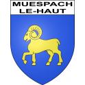Stickers coat of arms Muespach-le-Haut adhesive sticker