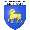 Muespach-le-Haut Sticker wappen, gelsenkirchen, augsburg, klebender aufkleber