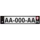 64 Pau autocollant sticker plaque immatriculation auto ville