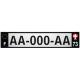64 Pau autocollant sticker plaque immatriculation auto ville