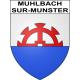 Pegatinas escudo de armas de Muhlbach-sur-Munster adhesivo de la etiqueta engomada