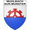 Stickers coat of arms Muhlbach-sur-Munster adhesive sticker