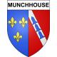 Munchhouse Sticker wappen, gelsenkirchen, augsburg, klebender aufkleber