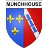 Munchhouse 68 ville sticker blason écusson autocollant adhésif