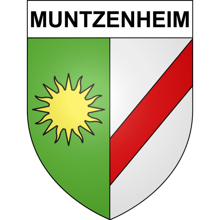 Muntzenheim 68 ville sticker blason écusson autocollant adhésif