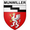 Pegatinas escudo de armas de Munwiller adhesivo de la etiqueta engomada