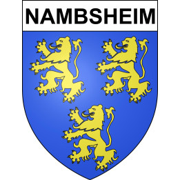 Pegatinas escudo de armas de Nambsheim adhesivo de la etiqueta engomada