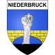 Stickers coat of arms Niederbruck adhesive sticker
