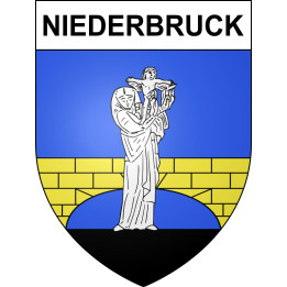 Stickers coat of arms Niederbruck adhesive sticker