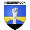 Niederbruck Sticker wappen, gelsenkirchen, augsburg, klebender aufkleber