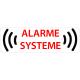 Alarme systeme transparent sécurité autocollant sitcker logo16