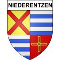 Niederentzen 68 ville sticker blason écusson autocollant adhésif