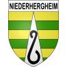 Niederhergheim Sticker wappen, gelsenkirchen, augsburg, klebender aufkleber