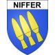 Niffer Sticker wappen, gelsenkirchen, augsburg, klebender aufkleber