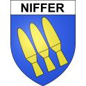 Pegatinas escudo de armas de Niffer adhesivo de la etiqueta engomada