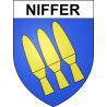 Pegatinas escudo de armas de Niffer adhesivo de la etiqueta engomada